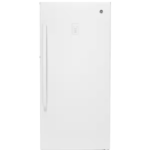 GE FUF14DLRWW Garage Ready 14.1 cu. ft. Frost Free Defrost Upright Freezer in White