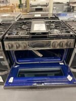 LG LTGL6937D 30 in. W 6.9 cu. ft. Smart Slide-In Double Oven Gas Range with ProBake and InstaView in Printproof Black Stainless Steel - Image 3