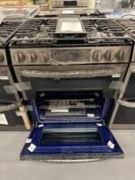 LG LTGL6937D 30 in. W 6.9 cu. ft. Smart Slide-In Double Oven Gas Range with ProBake and InstaView in Printproof Black Stainless Steel - Image 4