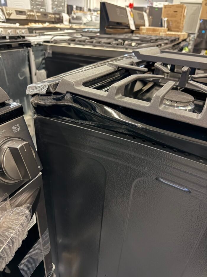 LG LTGL6937D 30 in. W 6.9 cu. ft. Smart Slide-In Double Oven Gas Range with ProBake and InstaView in Printproof Black Stainless Steel - Image 6