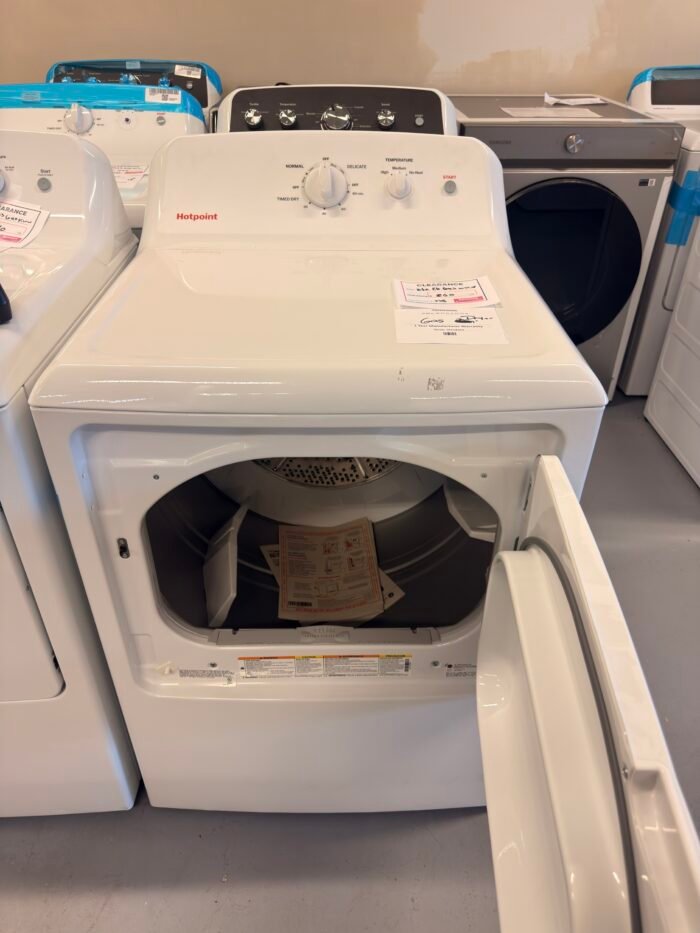 Hotpoint HTX26GASWWW 6.2 cu. ft. vented Gas Dryer in White with Auto Dry - Image 3