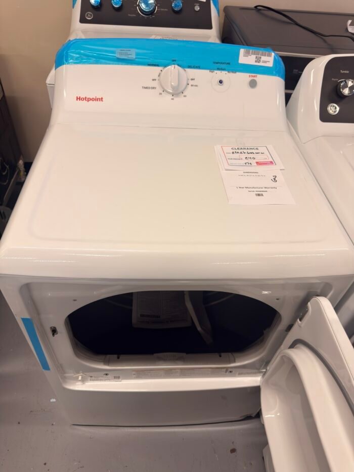 Hotpoint HTX26GASWWW 6.2 cu. ft. vented Gas Dryer in White with Auto Dry - Image 3