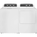 GE GTW525ACW0WB & GTX52EASPWB GE® 4.3 cu. ft. Capacity Washer with Stainless Steel Basket, GE 6.2 cu. ft. Capacity Electric Dryer