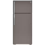 GE GTE18GMNRES 17.5 cu. ft. Top Freezer Refrigerator in Slate, Fingerprint Resistant