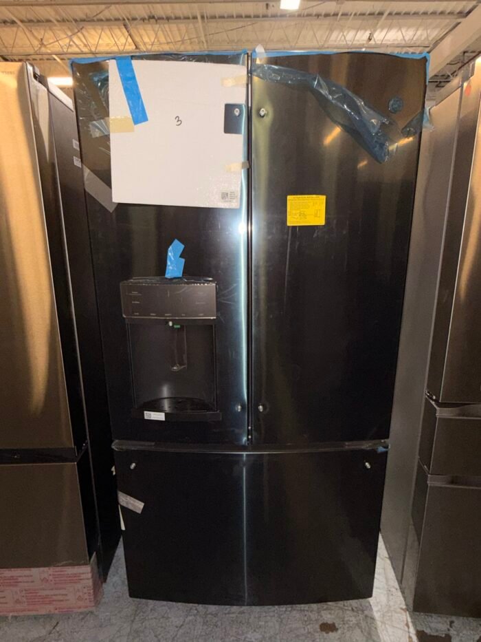 GE PFE28KBLTS Profile 27.8 cu. ft. French Door Refrigerator with Hands-Free Autofill in Fingerprint Resistant Black Stainless Steel - Image 2