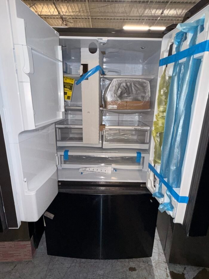 GE PFE28KBLTS Profile 27.8 cu. ft. French Door Refrigerator with Hands-Free Autofill in Fingerprint Resistant Black Stainless Steel - Image 3