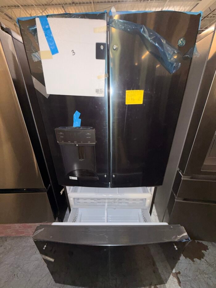 GE PFE28KBLTS Profile 27.8 cu. ft. French Door Refrigerator with Hands-Free Autofill in Fingerprint Resistant Black Stainless Steel - Image 4