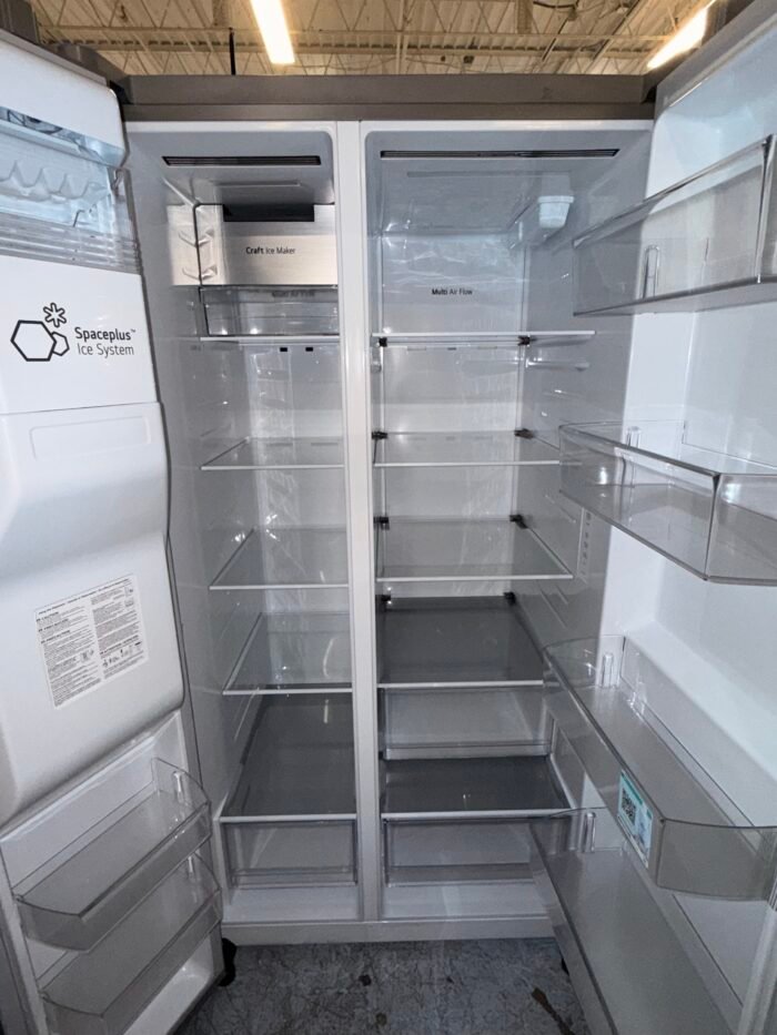 LG LHSXS2706S 27 cu. ft. Side by Side Smart Refrigerator w/ Craft Ice, External Ice and Water Dispenser in PrintProof Stainless Steel - Image 4