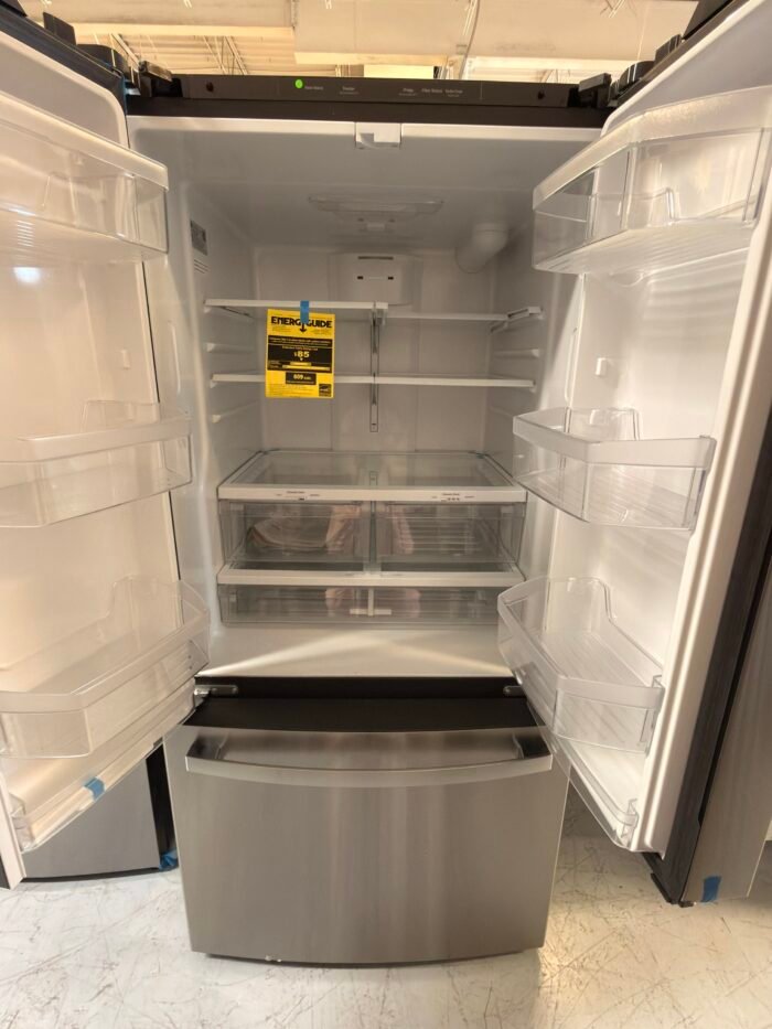 GE GNE25JYKFS 24.7 cu. ft. French Door Refrigerator in Fingerprint Resistant Stainless Steel, ENERGY STAR - Image 3