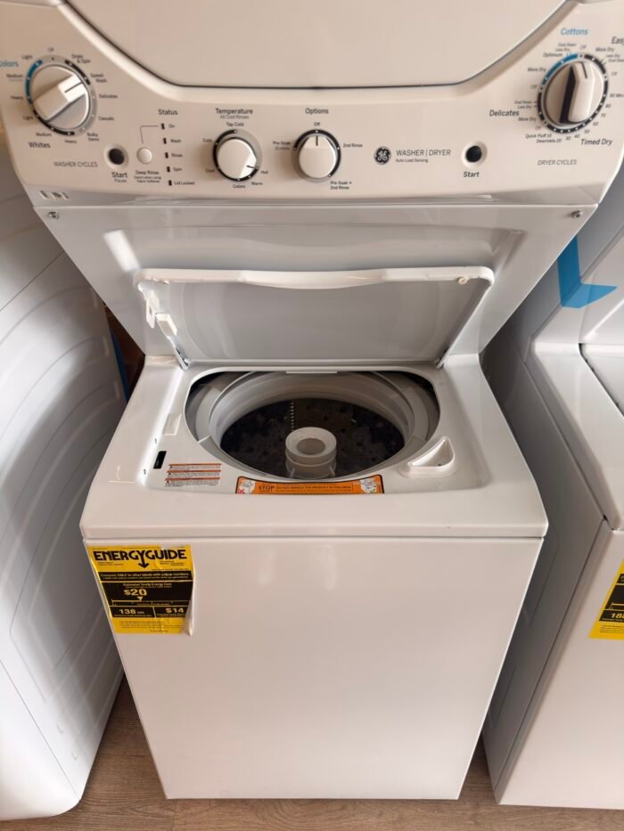 GE GUD24ESSMWW 2.3 cu. ft. Washer 4.4 cu. ft. Electric Dryer Combo in White - Image 4