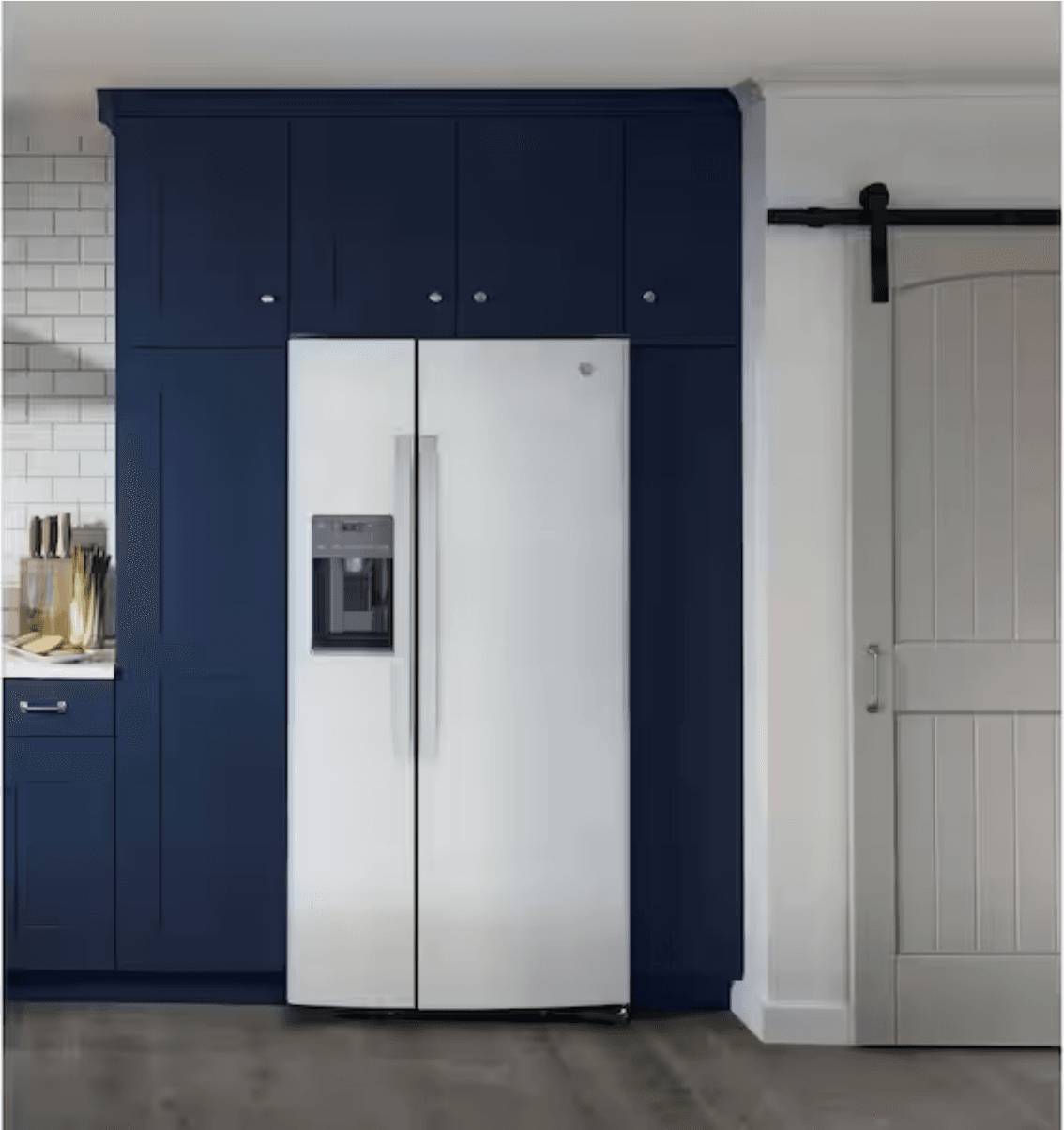 Screenshot 2026-02-23 at 18-09-07 GE 23.0 cu. ft. Side by Side Refrigerator in Fingerprint Resistant Stainless Steel Standard Depth GSS23GYPFS - The Home Depot GE GSS23GYPFS 23.0 cu. ft. Side by Side Refrigerator in Fingerprint Resistant Stainless Steel, Standard Depth - Image 1