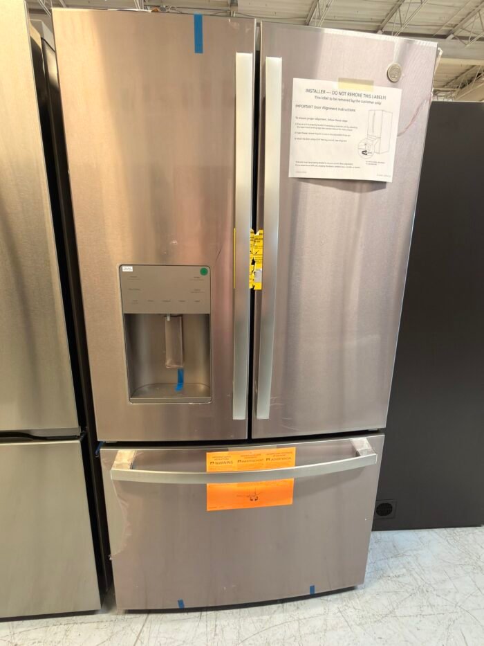 GE GYE21JYMFS 20.6 cu. ft. Counter Depth French Door Refrigerator in Fingerprint Resistant Stainless - Image 2