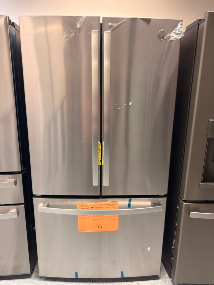 GE GWE22JYMFS 21.9 cu. ft. Counter Depth French Door Refrigerator w/Internal Dispenser in Fingerprint Resistant Stainless - Image 2