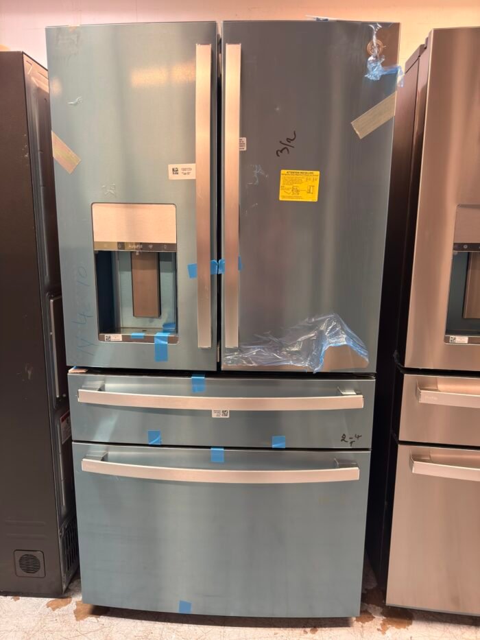 GE PXD22BYPFS Profile 22.3 cu. ft. Counter Depth Four Door French Door Refrigerator in Stainless Steel with Hands-Free Autofill - Image 2