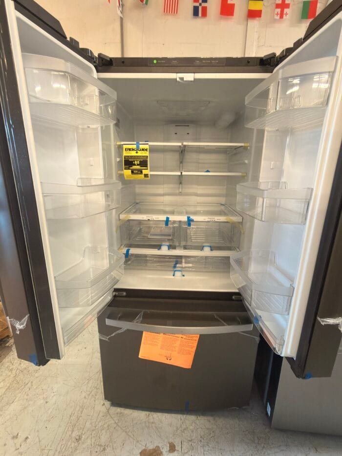 GE GNE25JMKES 24.7 cu. ft. French Door Refrigerator in Slate, Fingerprint Resistant - Image 3