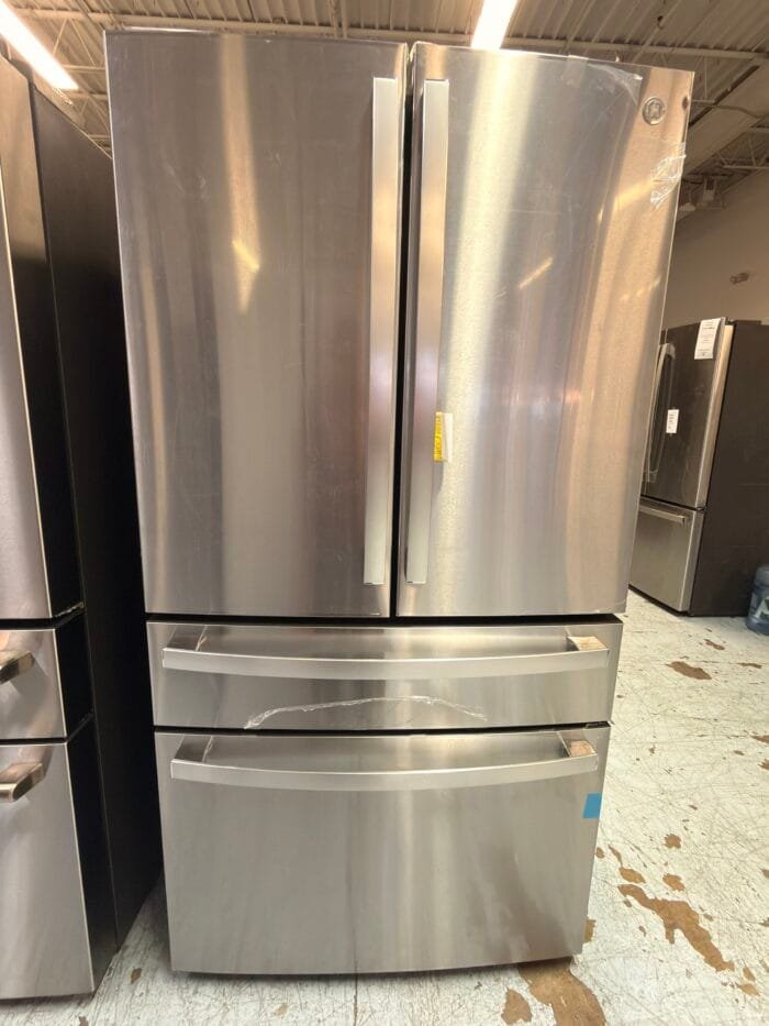 GE PJE23BYWFS 36 in 23.2 cu. ft. Counter-Depth Fingerprint Resistant 4-Door French-Door Refrigerator w/ Dual-Dispense AutoFill Pitcher - Image 2