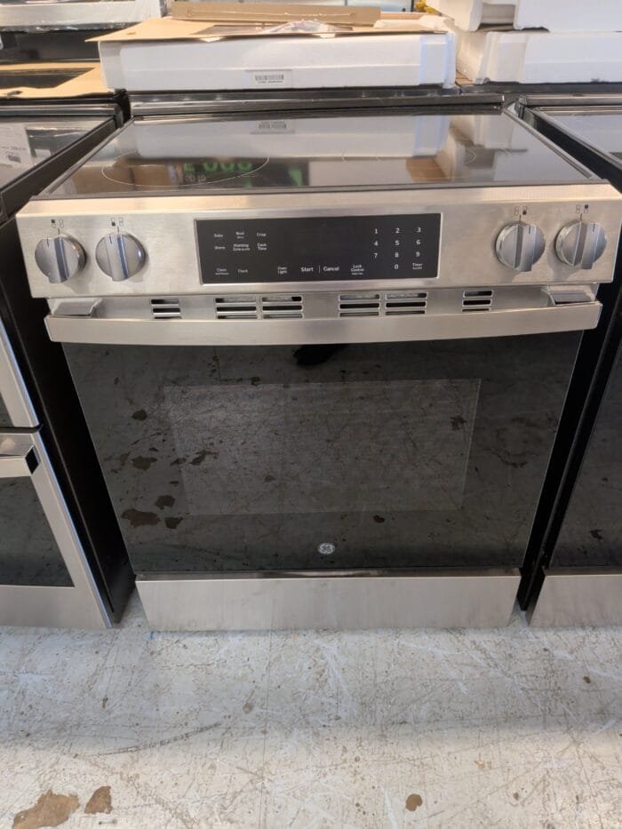 GE GRS500PVSS   5 Burner Element Slide-In Electric Range in Stainless Steel with Crisp Mode - Image 2