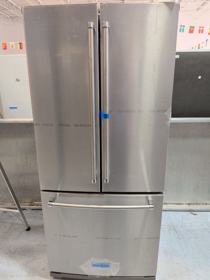 Kitchenaid KRFF300WSS 22 cu. ft. 36" Counter-Depth French Door Refrigerator with Interior Dispense - Image 2