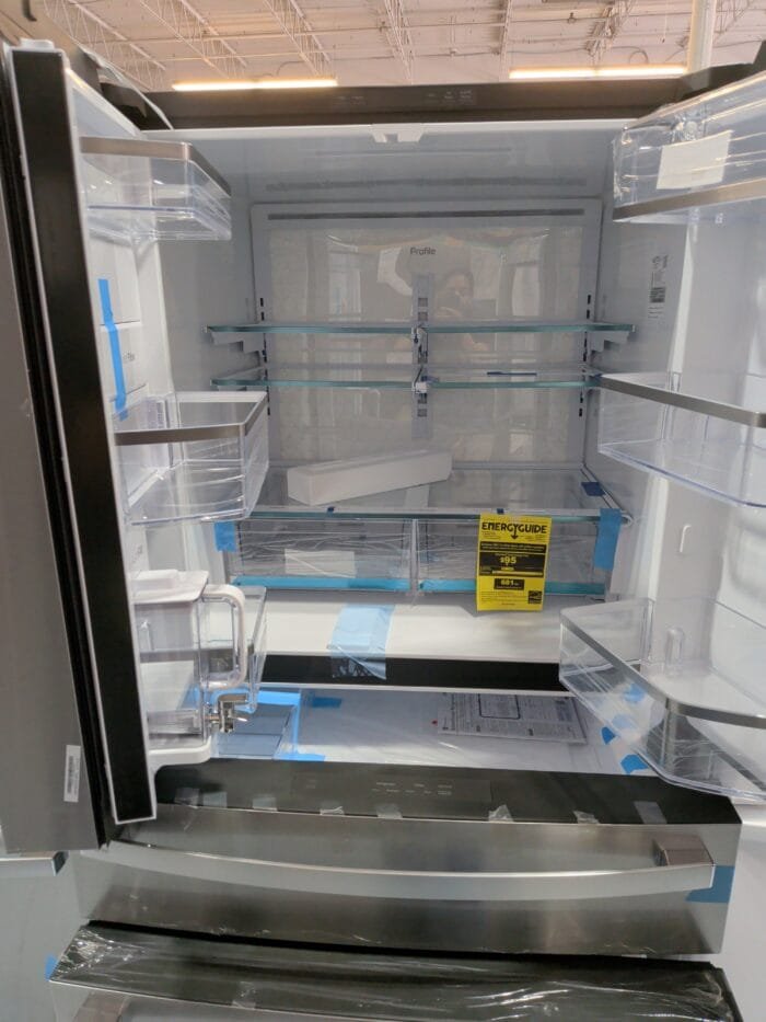 GE profile PGE29BYTFS  28.7 cu. ft. 4-Door French Door Refrigerator in Stainless Steel with Dual-Dispense Autofill Pitcher - Image 3