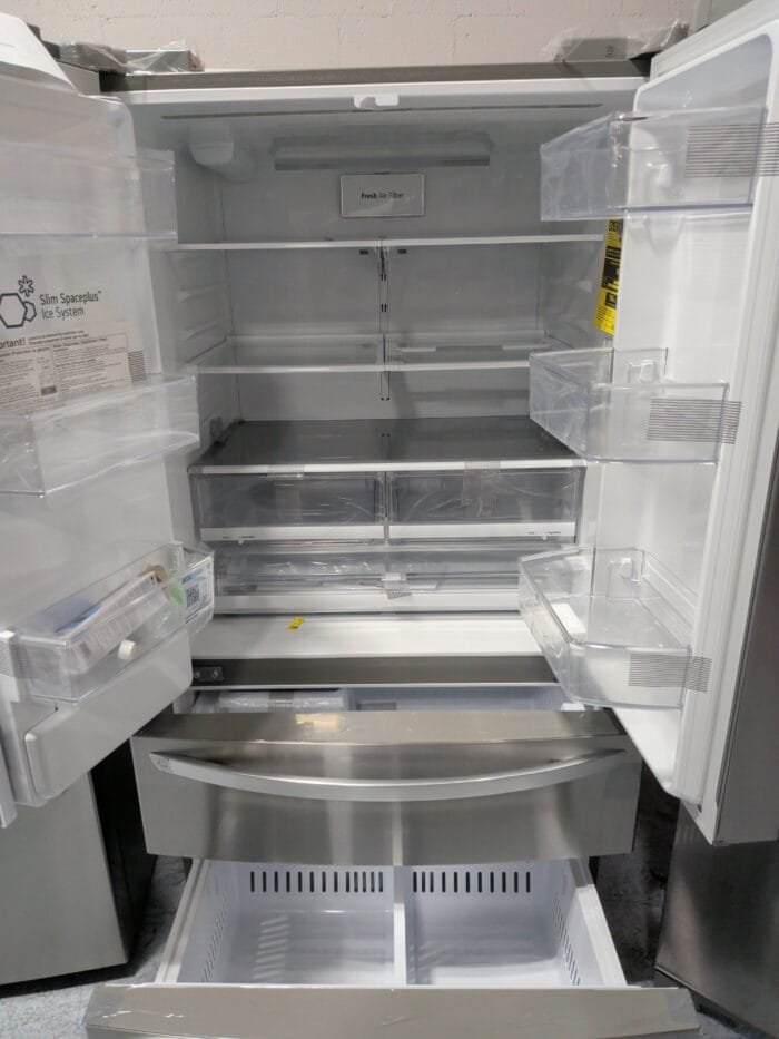 LG LMXS28626S 28 cu. ft. 4-Door French Door, Standard Depth, Ice & Water, Double Freezer - Image 3