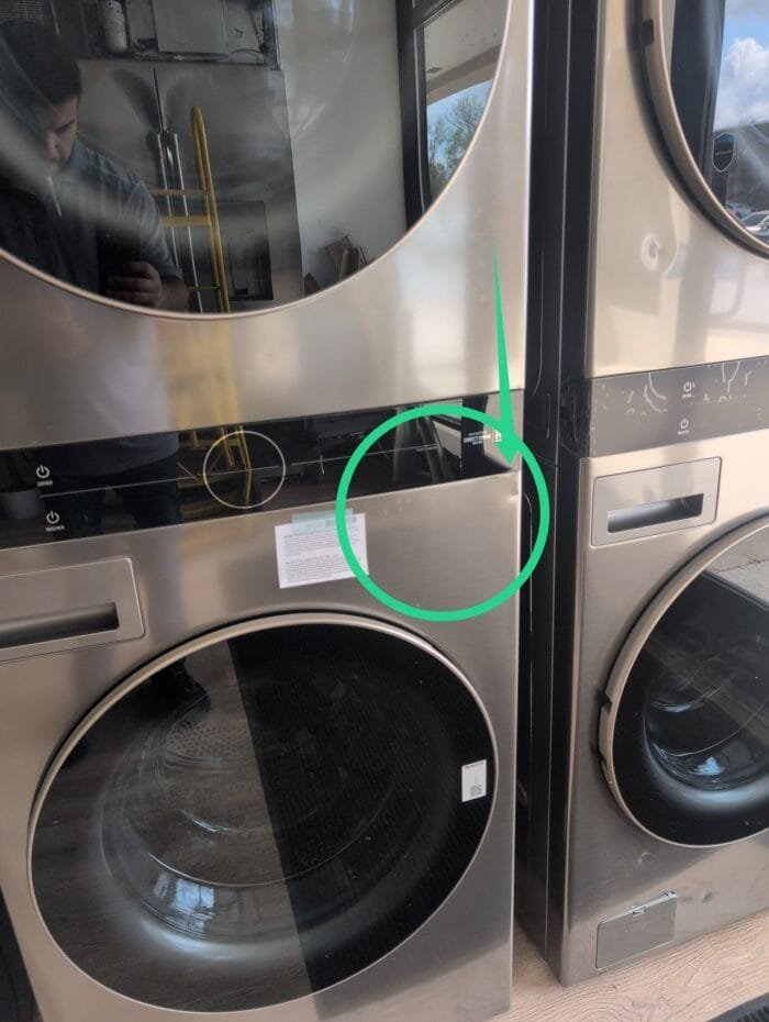 LG WKE100HVA Single Unit Front Load LG WashTower  with Center Control  4.5 cu. ft. Washer and 7.4 cu. ft. Electric Dryer - Image 4