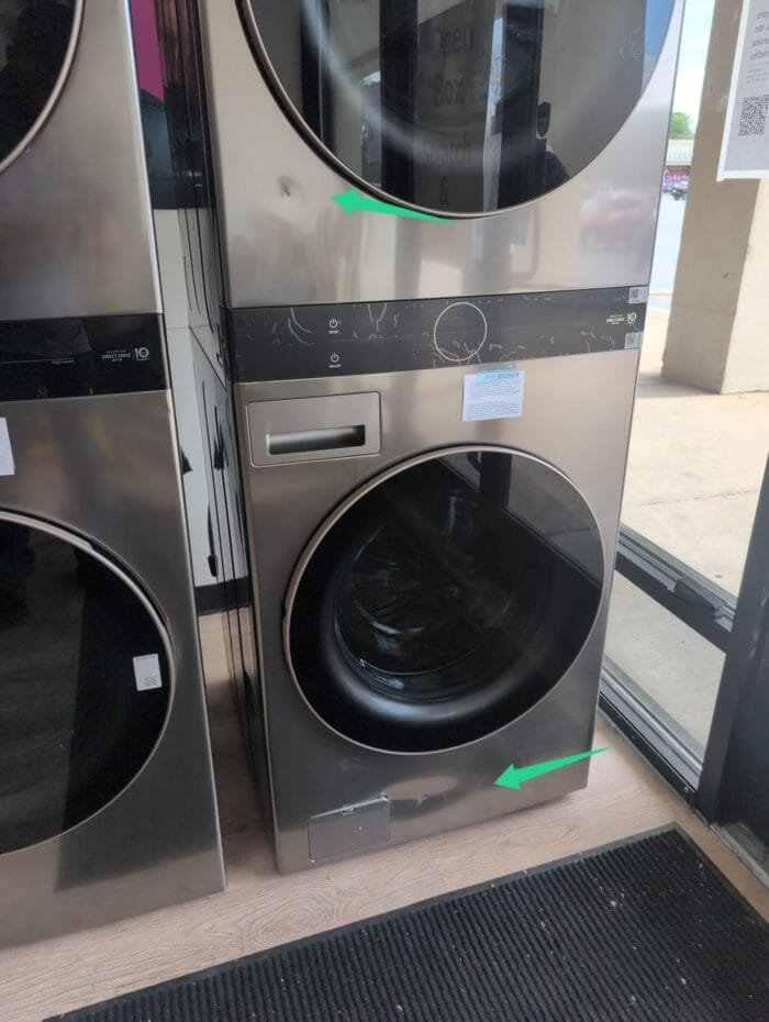 LG WKE100HVA Single Unit Front Load LG WashTower with Center Control 4.5 cu. ft. Washer and 7.4 cu. ft. Electric Dryer - Image 3