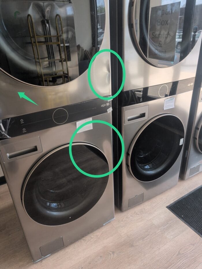 LG WKE100HVA Single Unit Front Load LG WashTower with Center Control 4.5 cu. ft. Washer and 7.4 cu. ft. Electric Dryer - Image 3