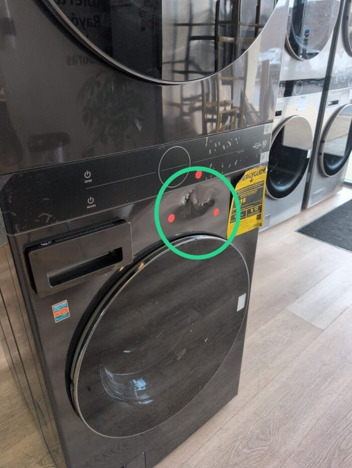 LG WKEX200HBA WashTower 4.5 cu. ft. Washer and 7.4 cu. ft. Electric Dryer - Black Steel - Image 3