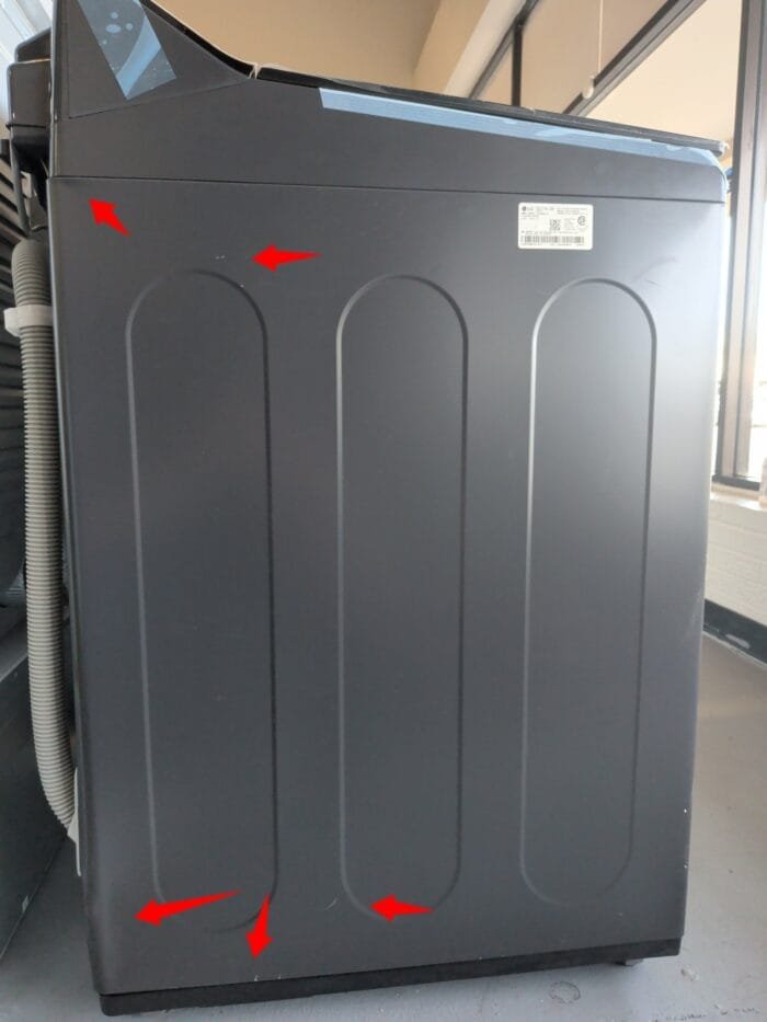 LG WT8400CB  5.5 cu. ft. Mega Capacity Smart Top Load Washer with Impeller, EasyUnload & AI Sensing and  DLE8400BE 7.3 cu. ft. Ultra Large Capacity Rear Control Electric Dryer with LG EasyLoad Door and AI Sensing (SET) - Image 9