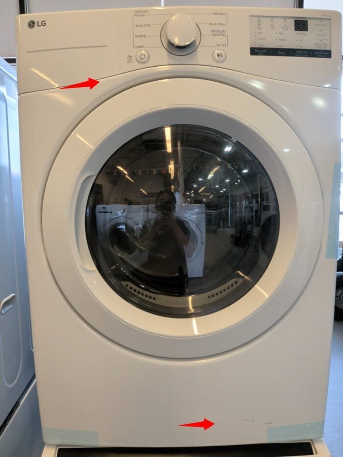 LG WM3400CW Washer 4.5 cu ft and DLE3400W Dryer 7.4 cu ft  Set. - Image 5