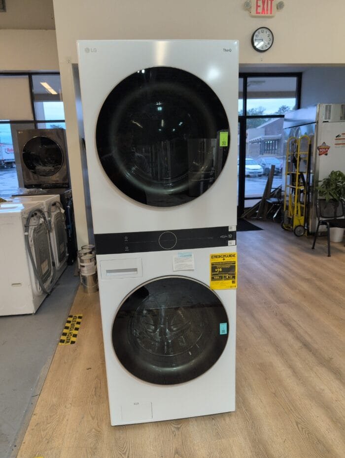 LG WKE100HWA Single Unit Front Load LG WashTower with Center Control 4.5 cu. ft. Washer and 7.4 cu. ft. Electric Dryer - Image 2