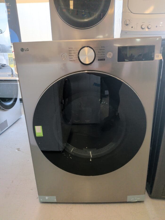 LG DLEX5800V 7.4 cu. ft. Ultra Large Capacity Smart Front Load Electric Dryer with TurboSteam AI Sensing and Hybrid Electronic Controls with LCD Display - Image 2