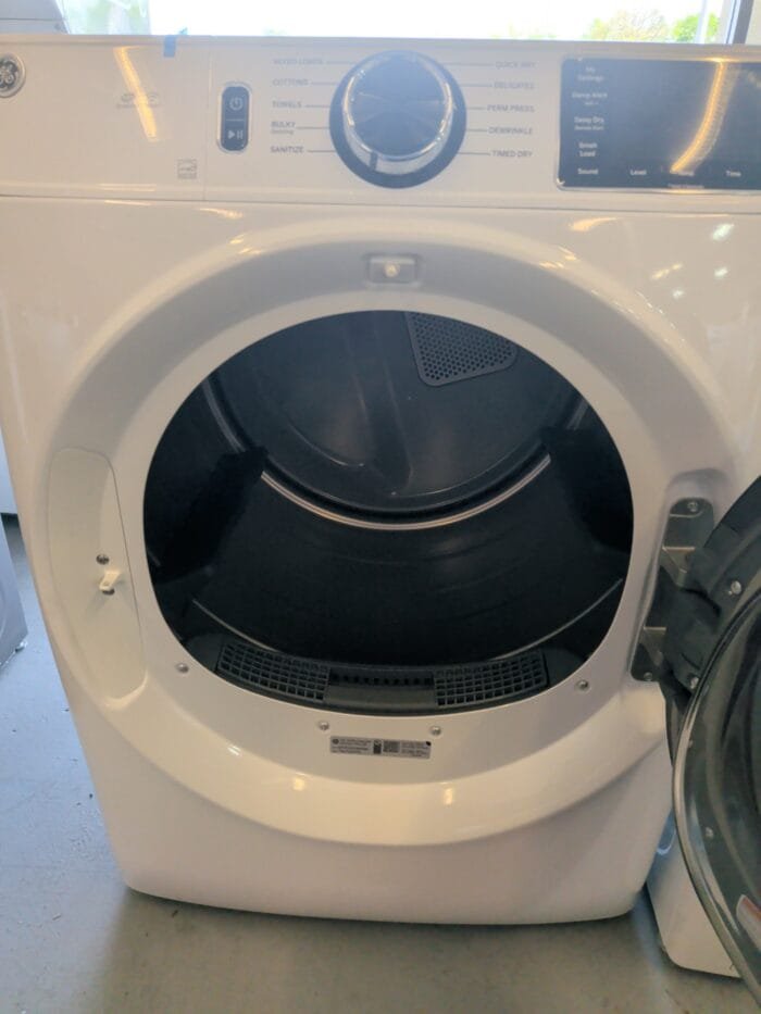 GE GFD55ESSNEW 7.8 cu. ft. Smart Front Load Electric Dryer in White with Sanitize Cycle, ENERGY STAR - Image 3