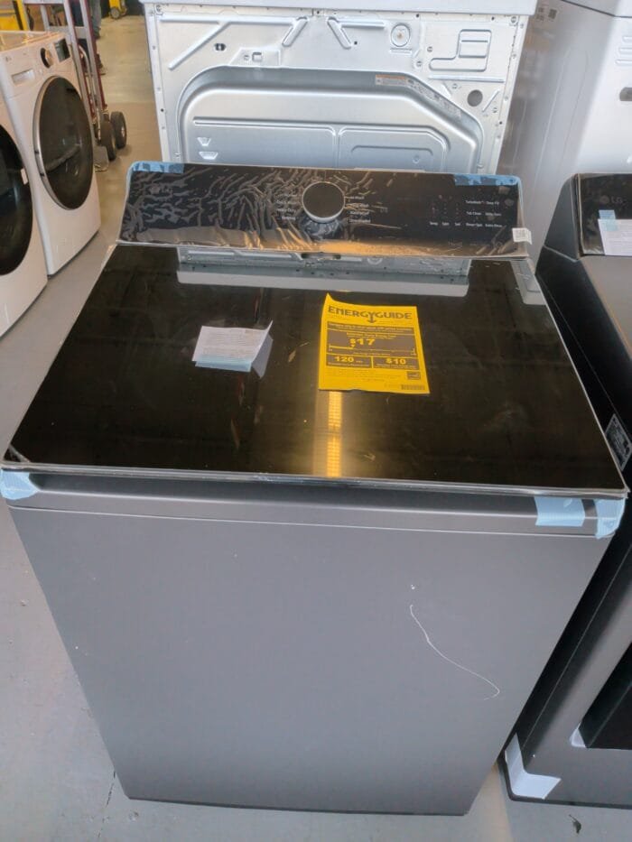 LG WT8400CB  5.5 cu. ft. Mega Capacity Smart Top Load Washer with Impeller, EasyUnload & AI Sensing and  DLE8400BE 7.3 cu. ft. Ultra Large Capacity Rear Control Electric Dryer with LG EasyLoad Door and AI Sensing (SET) - Image 3