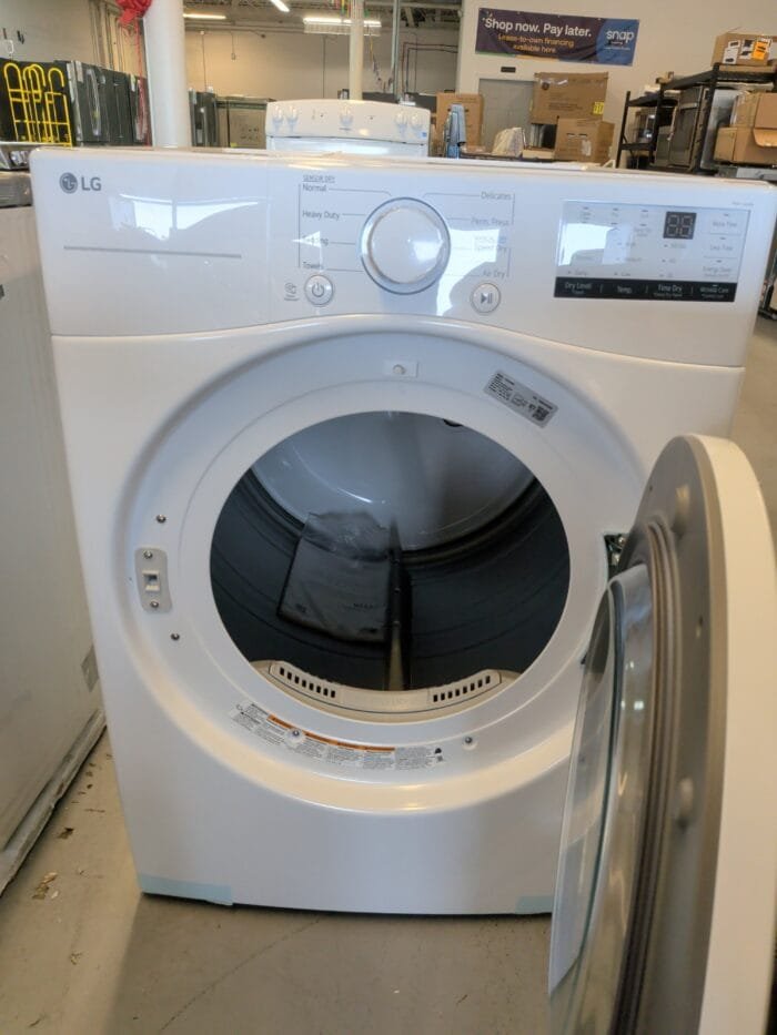 LG DLE3400W 7.4 cu. ft. Large Capacity Electric Dryer - White - Image 3