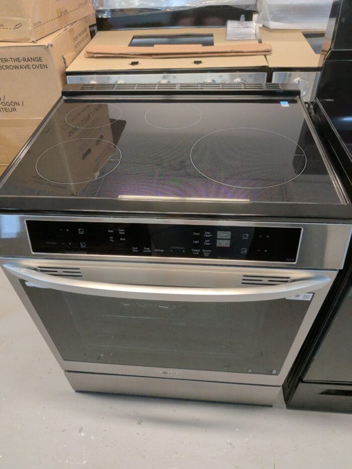 LG LSIL633TFE 6.3 cu. ft. SMART Induction Slide-In Range in PrintProof Stainless Steel with Convection, EasyClean, and Air Fry Tray - Image 2