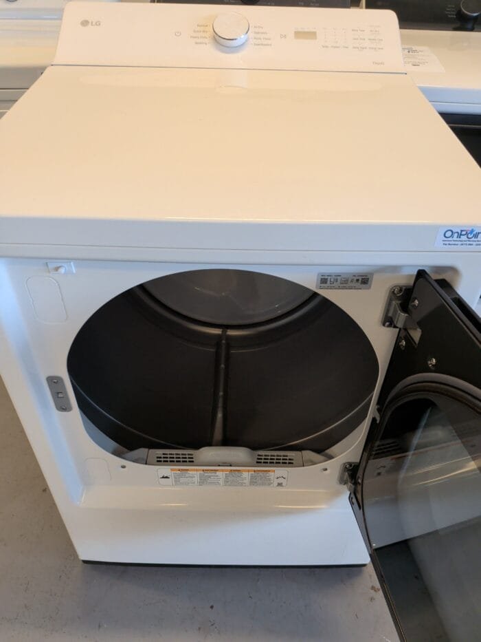 LG DLE8200W 7.3 cu. ft. Ultra Large Capacity Rear Control Electric Dryer with AI Sensing and ThinQ Smart Features - Image 3