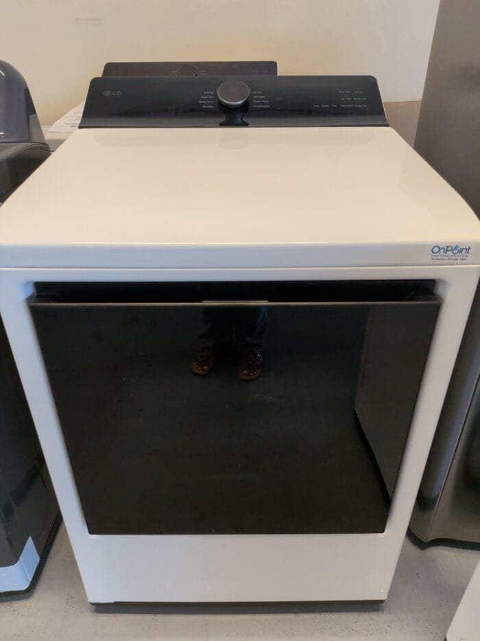 lg DLE8400WE 7.3 cu. ft. Ultra Large Capacity Rear Control Electric Dryer with LG EasyLoad Door and AI Sensing - Image 2