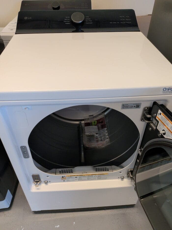 lg DLE8400WE 7.3 cu. ft. Ultra Large Capacity Rear Control Electric Dryer with LG EasyLoad Door and AI Sensing - Image 3