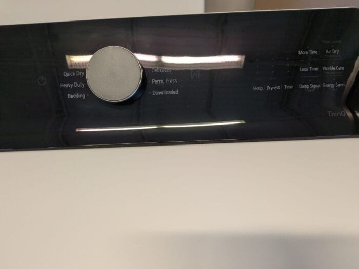 lg DLE8400WE 7.3 cu. ft. Ultra Large Capacity Rear Control Electric Dryer with LG EasyLoad Door and AI Sensing - Image 5