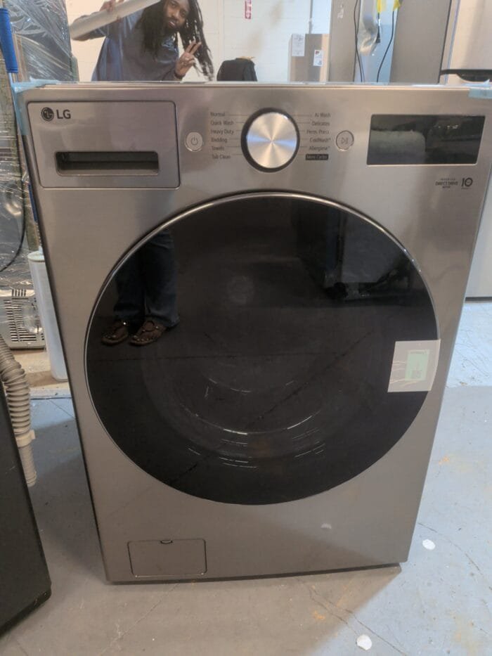 LG WM5800HVA 5.0 cu. ft. Mega Capacity Smart Front Load Washer with TurboWash 360°, AI Sensing and Hybrid Electronic Controls with LCD Display - Image 2