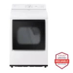 LG DLE8200W 7.3 cu. ft. Ultra Large Capacity Rear Control Electric Dryer with AI Sensing and ThinQ Smart Features