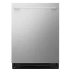 LG LDTM545S 24 in. Top Control Smart Built-in 46 dBA Dishwasher in Stainless Steel with FlushFit Design and 1-Hour Wash and Dry