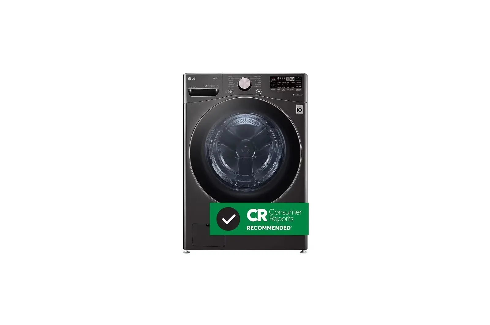 LG WM4000HBA LG WM4000HBA 4.5 cu. ft. Ultra Large Capacity Front Load Washer - Black Steel - Image 1