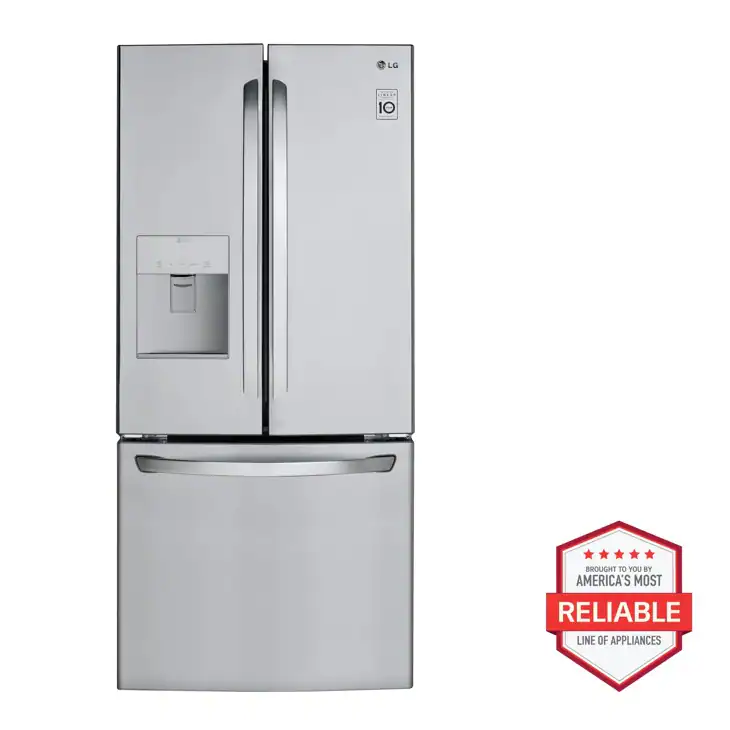 Refrigerator_LFDS22520S_gallery_01_5000x5000 LG LFDS22520S 22 cu. ft. French Door Refrigerator - Image 1