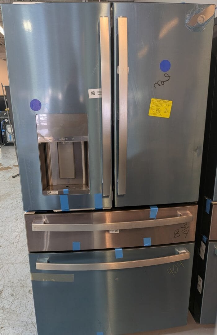 PVD28BYNFS GE Profile 27.9 Cu. Ft. Smart Fingerprint Resistant 4-Door French-Door Refrigerator with Door In Door - Image 2