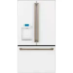 CAFE CYE22TP4MW2 22.2 cu. ft. Smart French Door Refrigerator with Hot Water Dispenser in Matte White, Counter Depth