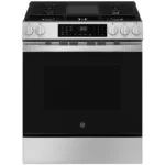 GE GGS600AVEFS 30" Slide-In Front-Control Convection Gas Range with No Preheat Air Fry and EasyWash Oven Tray