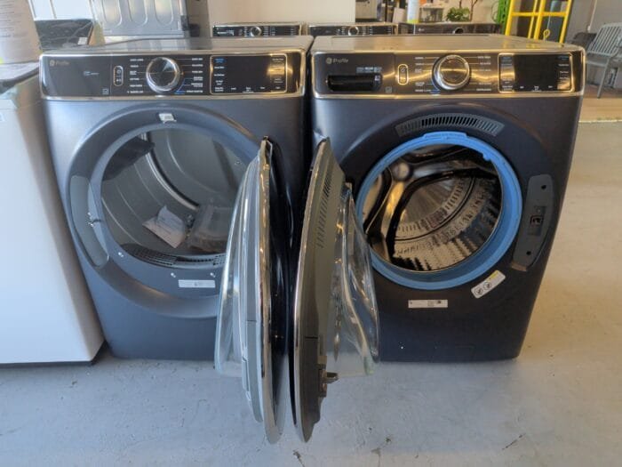 GE profile  PFD87ESPVRS 7.8 cu. ft. Capacity Smart Front Load Electric Dryer with Steam and Sanitize Cycle AND PFW870SPVRS 5.3 cu. ft. Capacity Smart Front Load Washer with UltraFresh Vent System+ with OdorBlock - Image 3