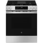 GE GGS600AVFS 30" Slide-In Front-Control Convection Gas Range with No Preheat Air Fry and EasyWash Oven Tray